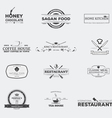food restaurant emblems vector image vector image