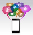 mobile communication vector image