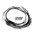 grunge frame ink background hand drawn vector image