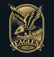 eagle drawing animal logo usa america vector image