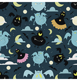 halloween pattern 01 vector image