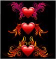 heart design vector image vector image