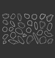 crystal hand drawn vector image vector image