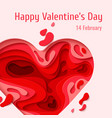 happy valentines day greeting card vector image