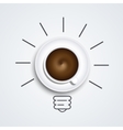idea with coffee modern busies background vector image vector image