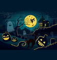 silhouettes of ghosts vector image