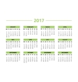 calendar for 2017 year vector image