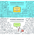 banners for internet marketing and business vector image vector image