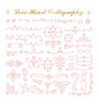 calligraphic design elements and page decoration vector image