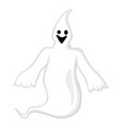 halloween cartoon scary ghost vector image