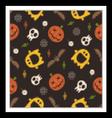 halloween seamless pattern vector image vector image
