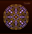 vintage luxury decorative design of golden mandala vector image