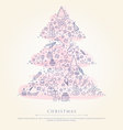 xmas tree vector image