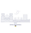 bangui city skyline vector image