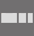 browser mockups empty computer tablet and mobile vector image