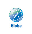 Logo global network worldwide Royalty Free Vector Image