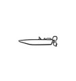 motor boat hand drawn outline doodle icon vector image