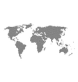 world map with stars inside cloud vector image