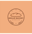 bread bakery logo vintage design vector image vector image
