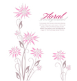 floral background vector image