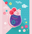 happy chinese new year design 2020 rat zodiac vector image vector image