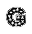 g letter creative diamond luxury modern logo vector image