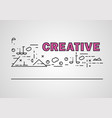 abstract creative design advertisement and web vector image