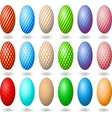 easter eggs 2 vector image