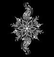mehndi ornament traditional vector image