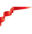 red sticker on white background vector image vector image