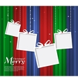 abstract christmas card with gifts vector image vector image