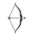 archer bow icon simple style vector image