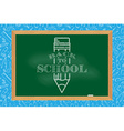 back to school typographical background vector image