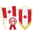 canada flags vector image vector image