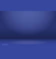 empty blue studio room background vector image vector image