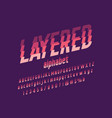 sliced font vector image