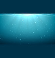 underwater sea or ocean background vector image vector image