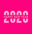 new year greeting card design 2020 10eps vector image