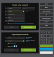 web design elements set black vector image vector image