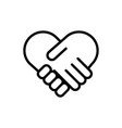 handshake icon deal icon vector image vector image