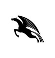 pegasus with wings isolated mythical animal vector image vector image