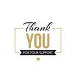 thank you card vector image