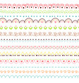 doodles cute borders vector image