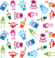 extraterrestrials - seamless pattern kids design vector image