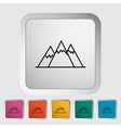 mountain icon vector image vector image