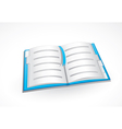 open book vector image vector image