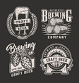 vintage brewing prints vector image