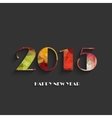 happy new year 2015 creative greeting card design vector image vector image