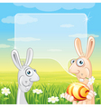 fun easter card vector image vector image