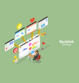 3d isometric flat conceptual vector image
